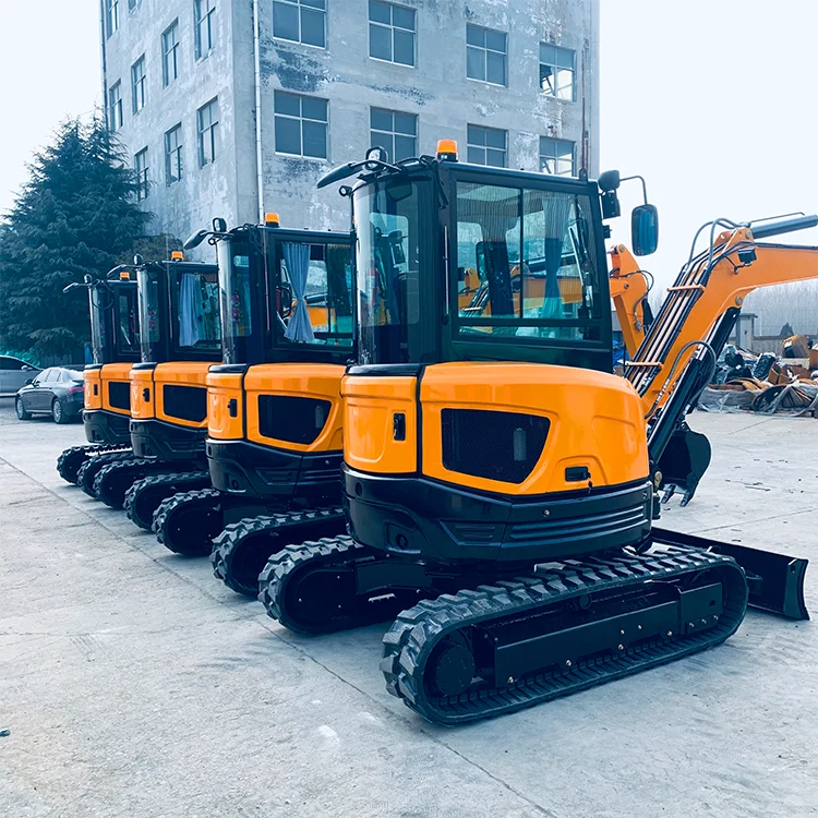 SOAO excavator mini compact 2 ton diesel excavator rubber tracks with attachments FREE SHIPPING