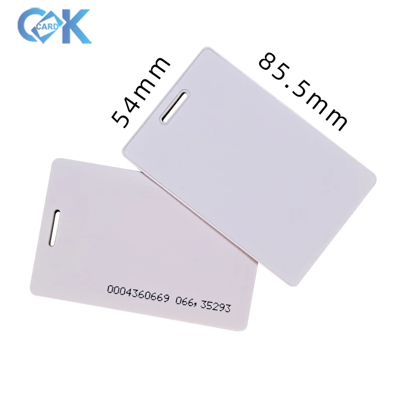 Access Control System Proximity Blank ID Thick Cards EM4100 TK4100 Clamshell ID RFID Thick Card