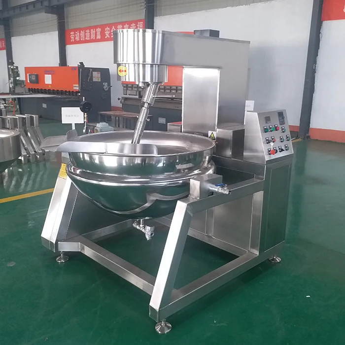 XYCM-200Z Olla a vapor con mezclador/ hervidor de salsa de volteo/ marmita de vapor de volteo para cocinar sopa
