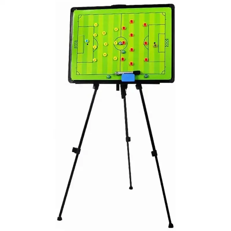 Foldable Football Tactics Board With Tripod Stand Magnetic Soccer Coaching Board