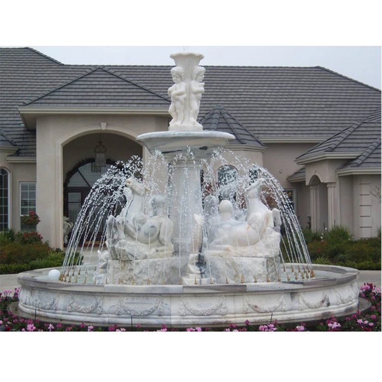 Newstar large outdoor fountain, water fountain, marble fountain
