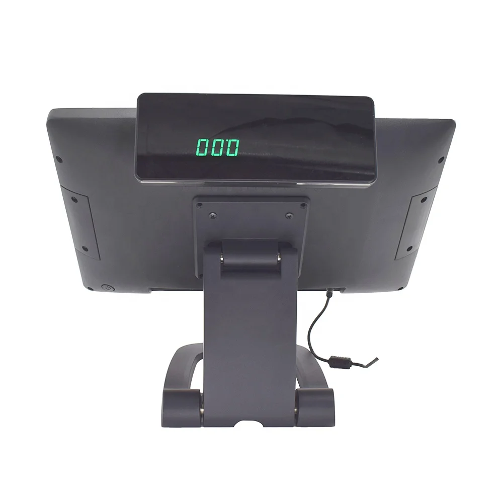 Aluminum alloy metal shell desktop cash register 15.6 inch touch screen pos machine