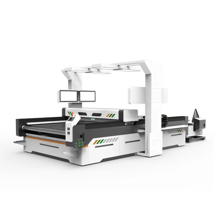 MC1630 Auto feeding laser cutting machine with CCD camera for pattern vinyl sticker synthetic leather Swimming Suit