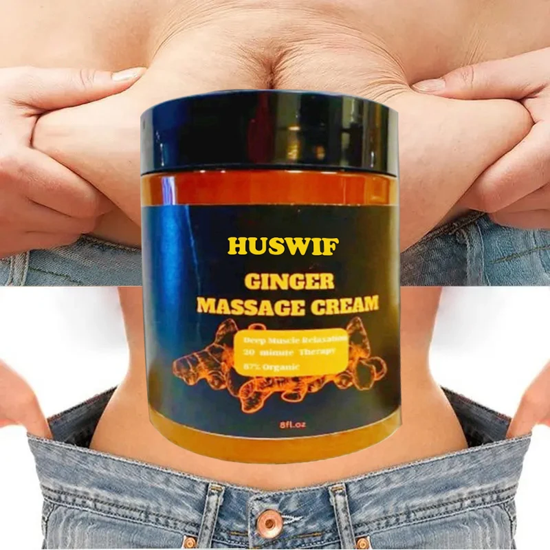 Wholesale Fast Effect Flat Tummy Ginger Body Massage Cream Waist Hot Gel Slimming Fat Burning Cream for Shaping Waist
