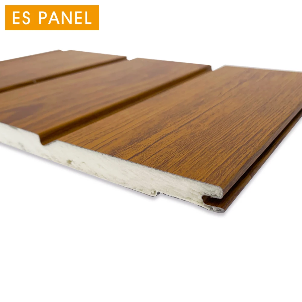Wooden Polyurethane Foam Insulation Ceiling Metal Decoration Panel