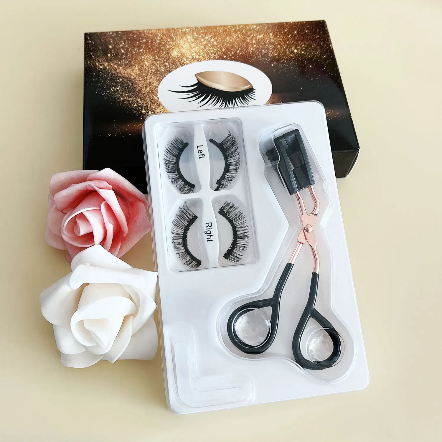 Natural Looking Quantum Magnetic Eyelashes 5 Magnets Good Price Quantum Eyelash Kit No Glue No Eyeliner