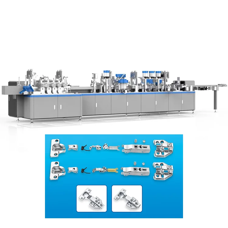 Full automatic high speed capacity hydraulic door  hinges assembly machine