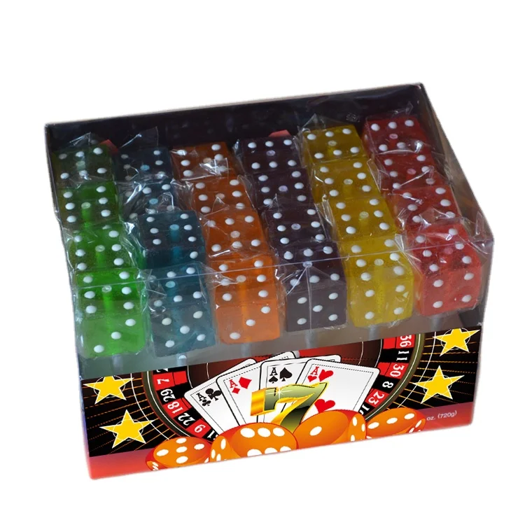 Украшенные вручную игральные кости леденец для оптовой продажи