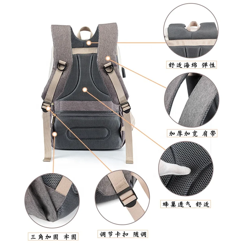 KOL Baby Bags Influencers Babi Diaper Bag Drop Shipping Waterproof Oxford Mummy Backpack Dads Moms Baby Travel Stroller Handbags