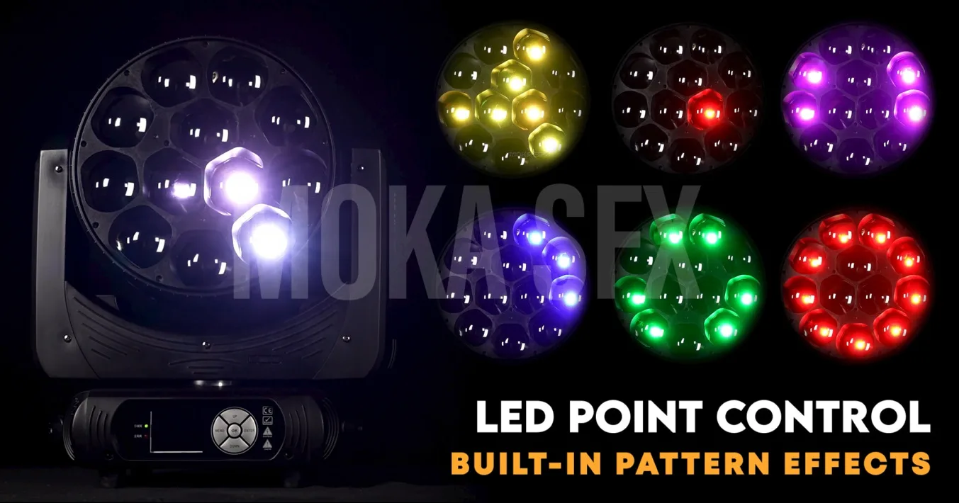 MOKA SFX 12*40w zoom led moving head light wash for disco party club bar dj show stage lighting