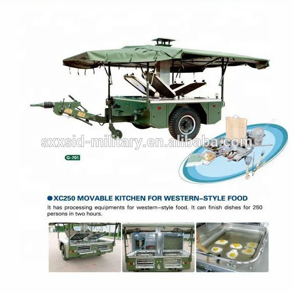 Китайский военный прицеп xinxing для приготовления пищи, Военный Мобильный кухонный прицеп