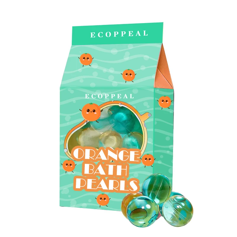 Round Shaped Beads Strawberry Fragrance Wholesale Bath Oil Beads Pearls Box Package