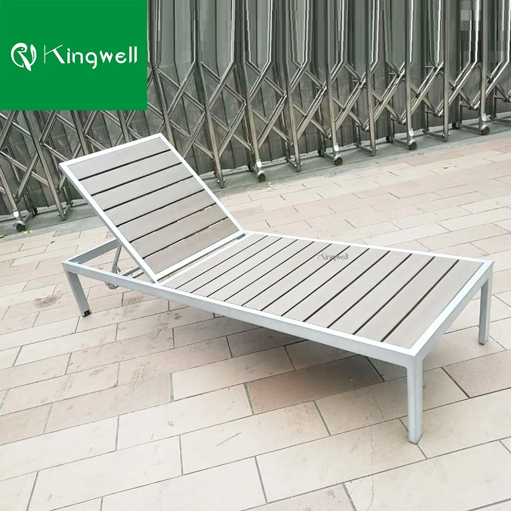 Дешевая садовая мебель, шезлонг, шезлонг, пластиковый деревянный шезлонг, шезлонг