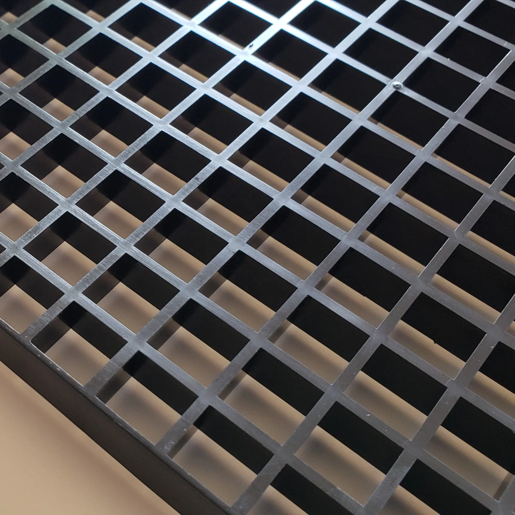 Plastic egg crate grille,Factory Price black Plastic Eggcrate for Koi pond and Auaqrium fish tank filter