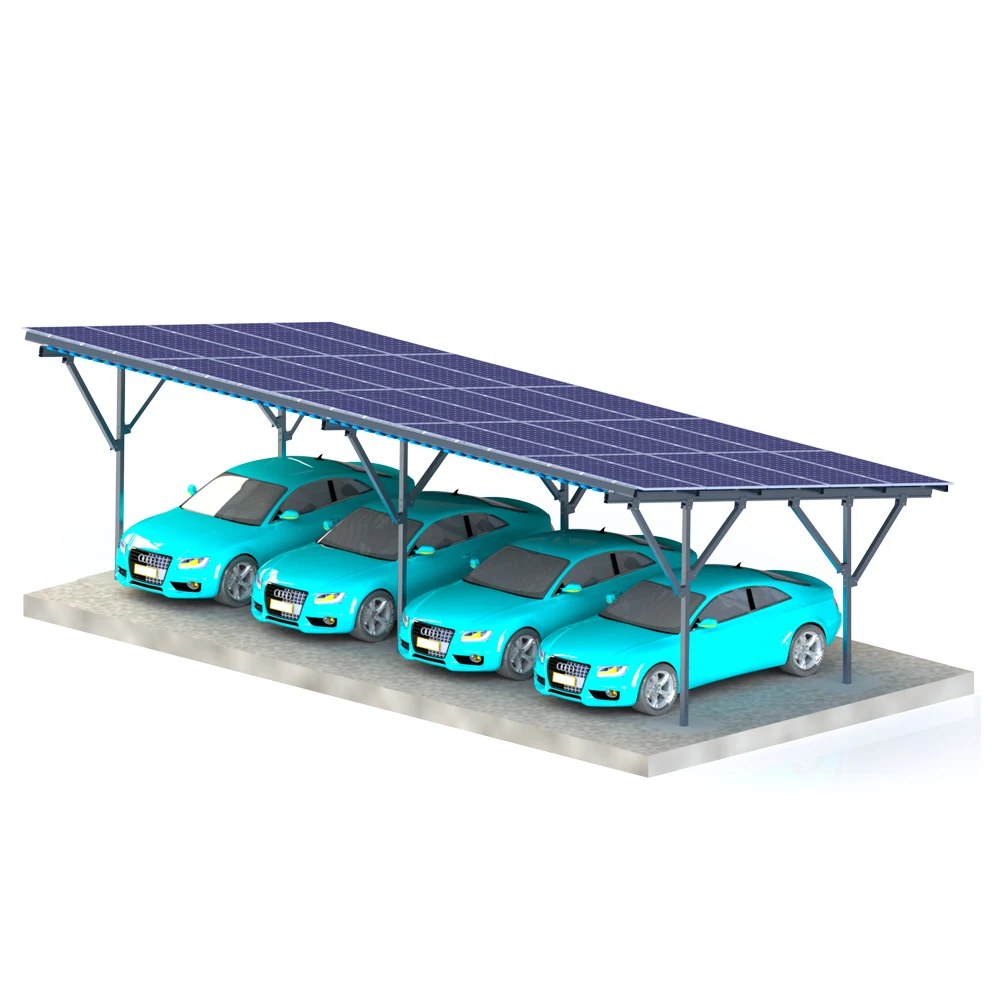 Wholesale residential waterproof steel or aluminum carport solar car parking racks for solar mounting system