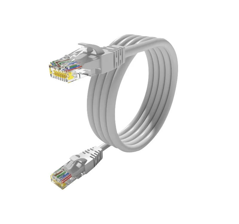 1m 2m 3m 5m 10m 20m RJ45 UTP Cat6 Utp Patch Cord Copper Network Cable PVC Jacket CE Certified 26awg Cat5E UTP
