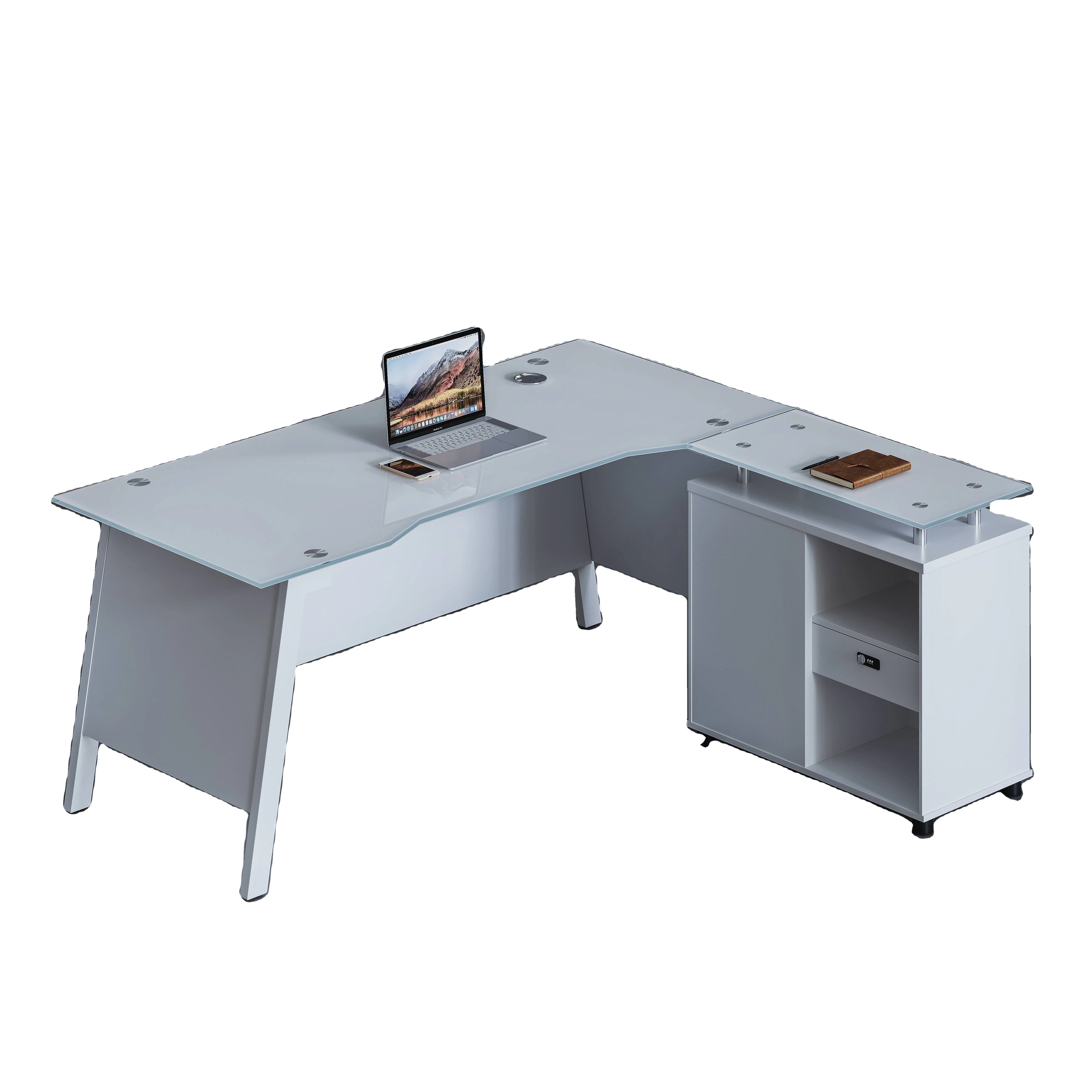 Импортное и экспортное качество, стеклянный стол руководителя, роскошное стекло для офисного стола