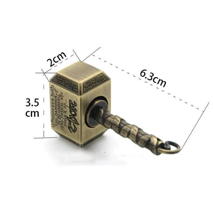 Metal Thor s Battle Hammer Fidget Spinner Toys Anti-Stress Anxiety Relief Hand Finger Spinner Key chain Fidget Toy