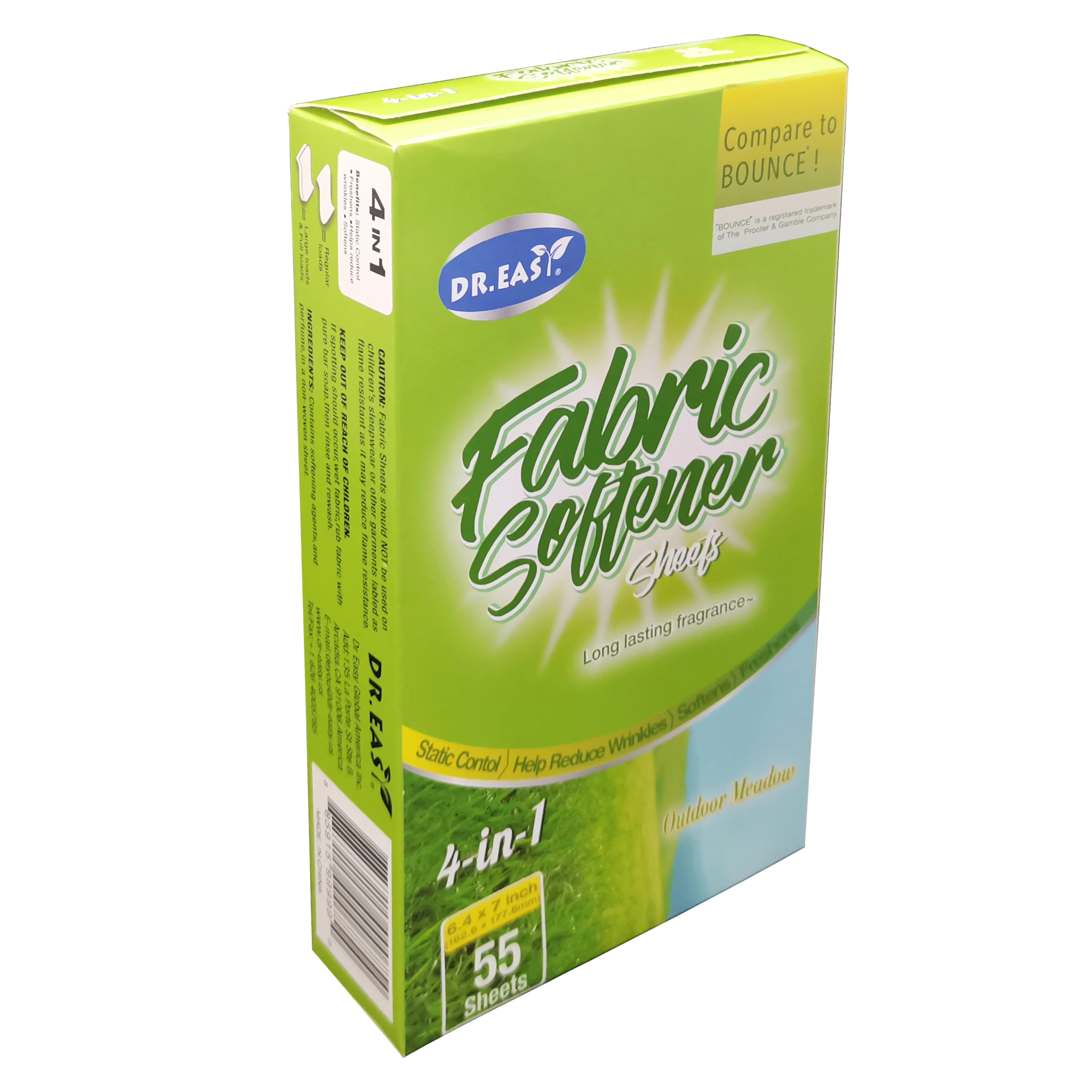 Fabric Softner Dryer Sheets 55pcs