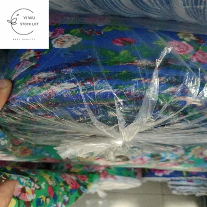 China cheap 32S 100% cotton  spandex print fabric for garment in stock