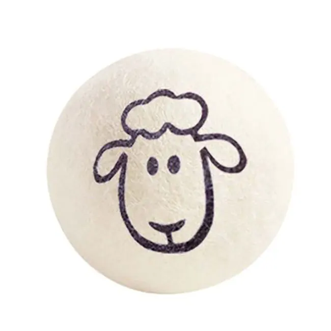 Шарик для сушки стиральной машины с логотипом на заказ, шарик для сушки натуральной шерсти ручной работы XL