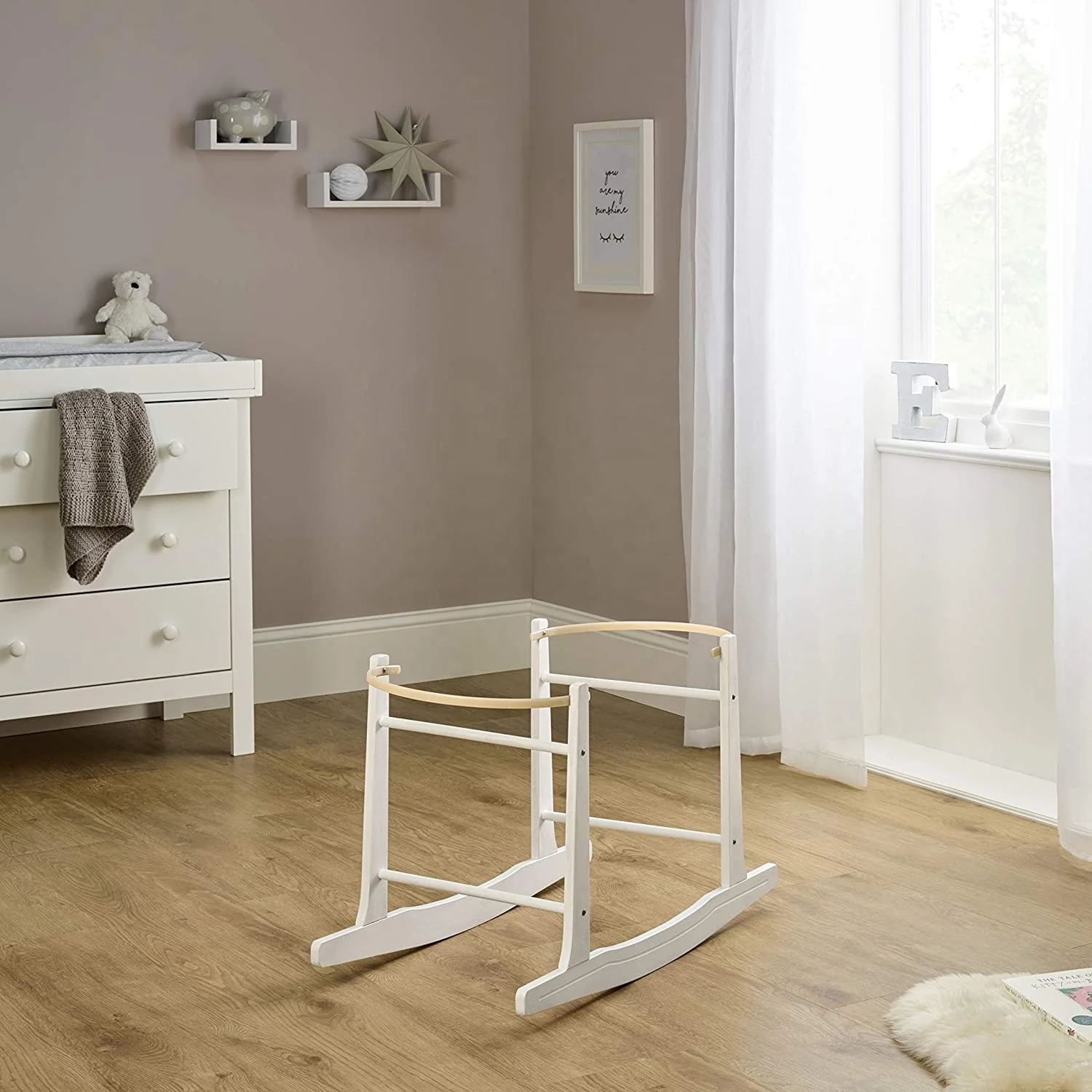KC-071,Manufactory Portable Baby Cradle Rack Wood Rack Rocking Rattan Weaved Baby Bassinets Newborn Bed Infant Sleeping Basket