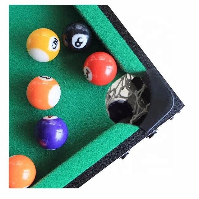 Mini Unisex Indoor Sports Game Table Custom-Size MDF Pool Billiard Table Popular Rubber Cushion Plastic Multi-Players Snooker