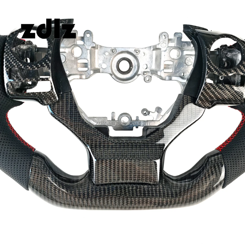 Customized perforated leather carbon fiber steering wheel with paddle shifters for Lexus NX GX GS ES IS RX car steering wheel