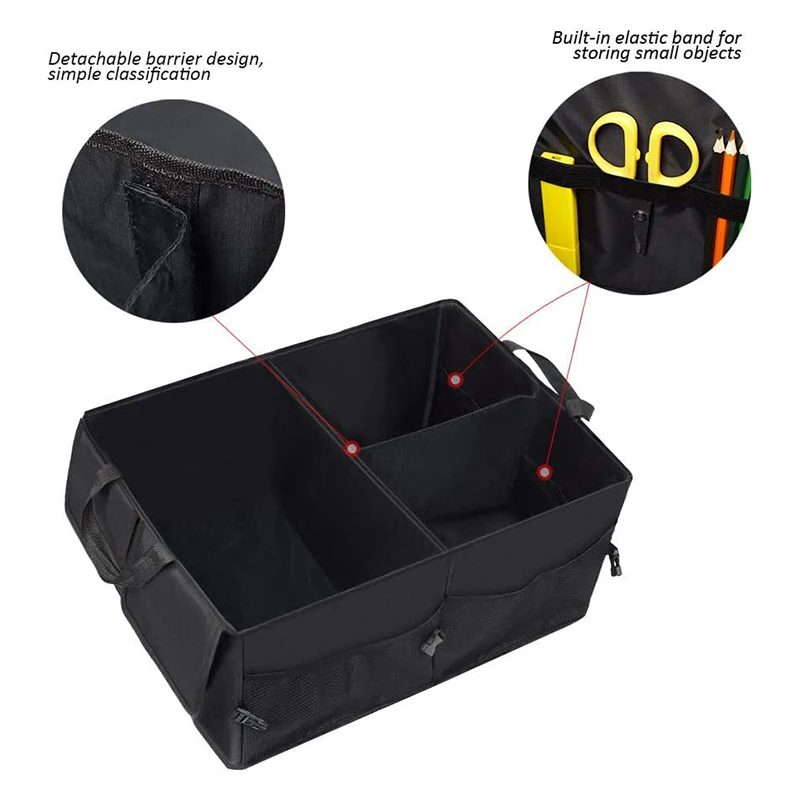 Factory high quality big tool storage box cabinet car trunk organizer storage