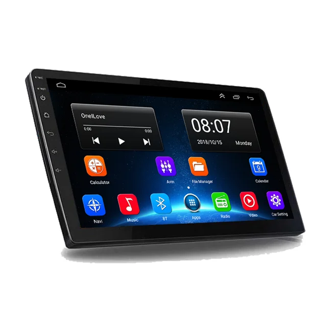 Android 9 10 дюймов зеркало заднего вида дисплей в сборе с сенсорным экраном и двойной Din автомобильный DVD плеер 1 + 16 Гб