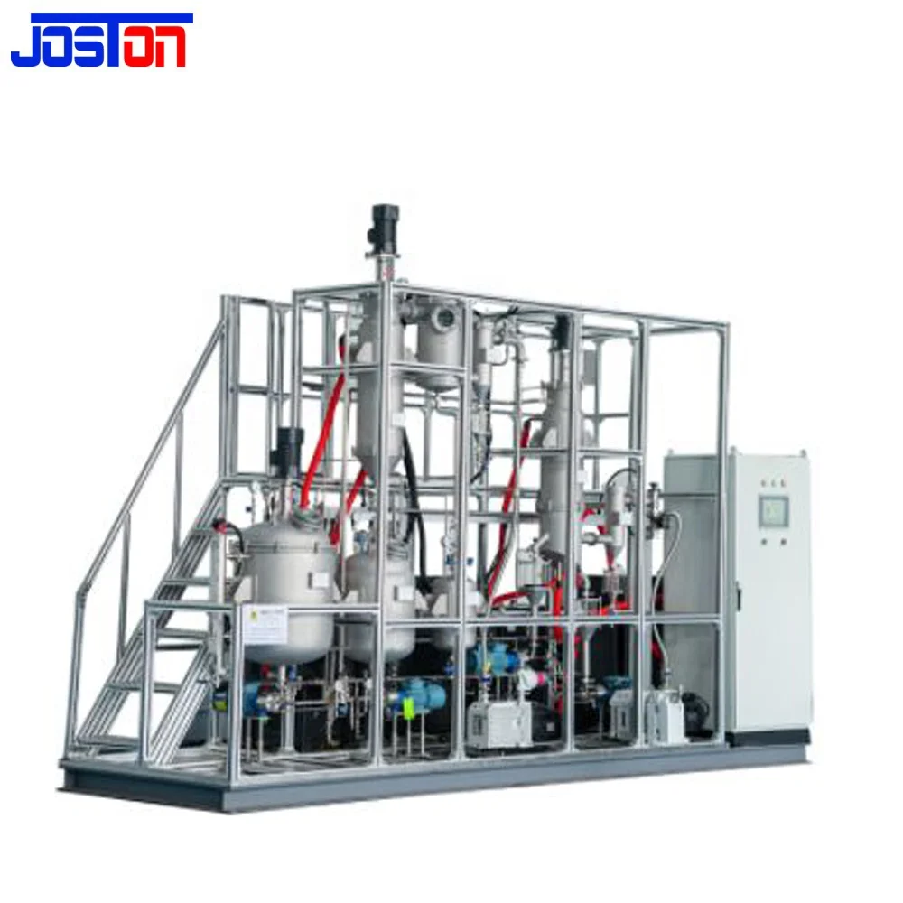 JOSTON SS316L hemp oil fish oil flower oil  Making Evaporator Agitated Film Vacuum short path Molecular Distillation machine
