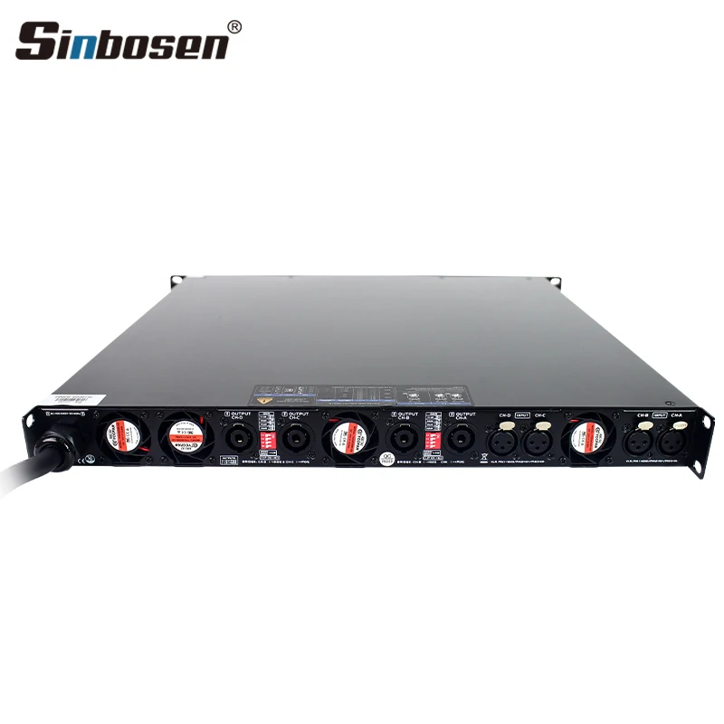 Sinbosen 3000 Watts Class d Amplifier Digital Audio Power Amplifier 4 Channel Surround Sound System
