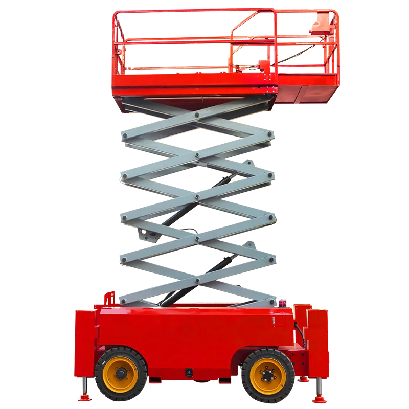 300 500 Kg Full Electric Mobile Folded Platform Portable Hydraulic Scissor Lifting equipment for Narrow Space