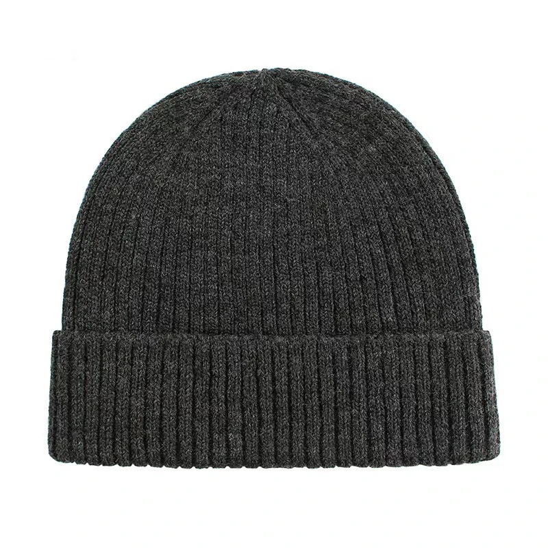 Sewingman 23SM9041 Classic Winter Personalizado Gorro Blank Solid Rib Knit Beanie Stocking Cap