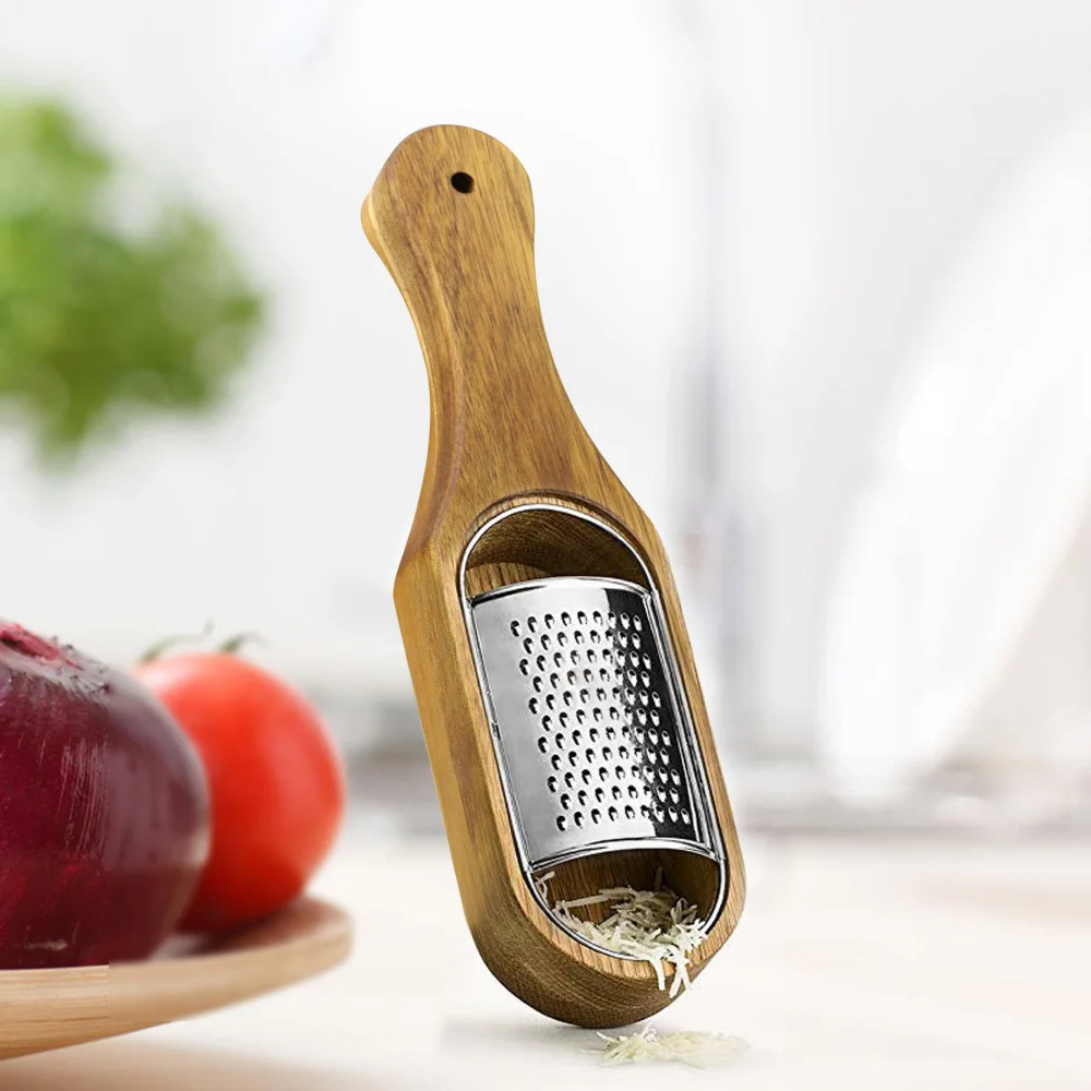 Kitchen good helper wood cutter vegetable peeler cheese slicer stainless steel with collector cheese grater