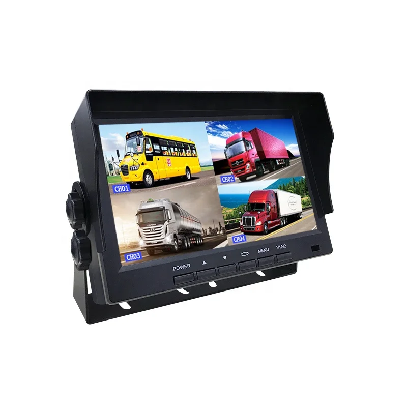 AHD 7inch car monitor 7 inch DVR Digital Wireless Monitor 2.4GHz Digital wireless car camera system
