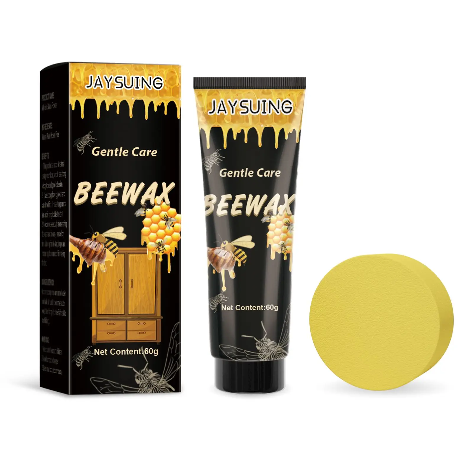 Jaysuing Wholesale Private Label Bee Wax Furniture Polish Gentle Formula Wood Care Wax Waterproof Furniture Polishing Wax