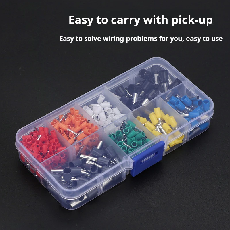 400pcs Tubular Terminal Block Combination Box for Wire Ferrule Crimp Connector kit