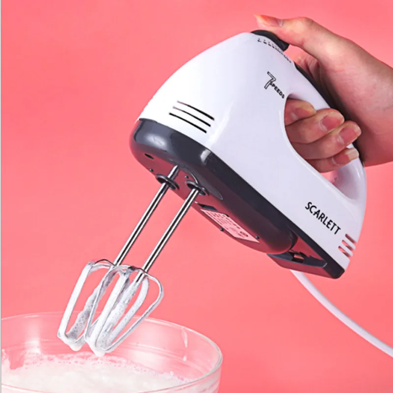 
220V 100W 7 Speed Home Kitchen Egg Beater/whisk Batter Flour Bread Dough Electric Hand Mixer 