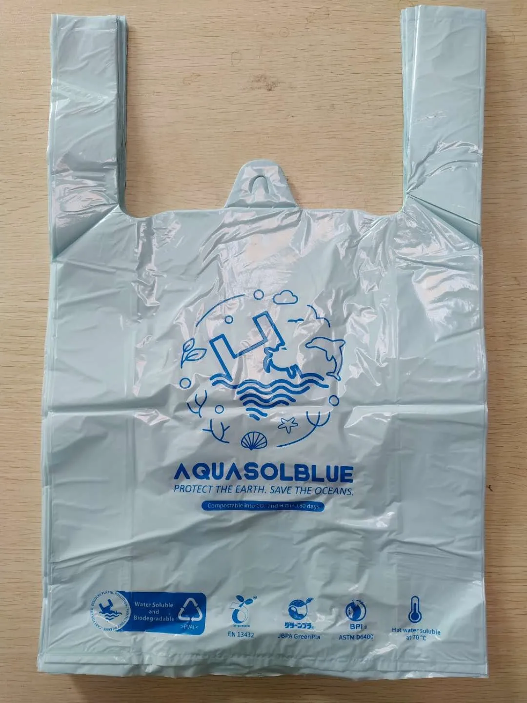 Hot Selling PVOH water soluble film shopping bag