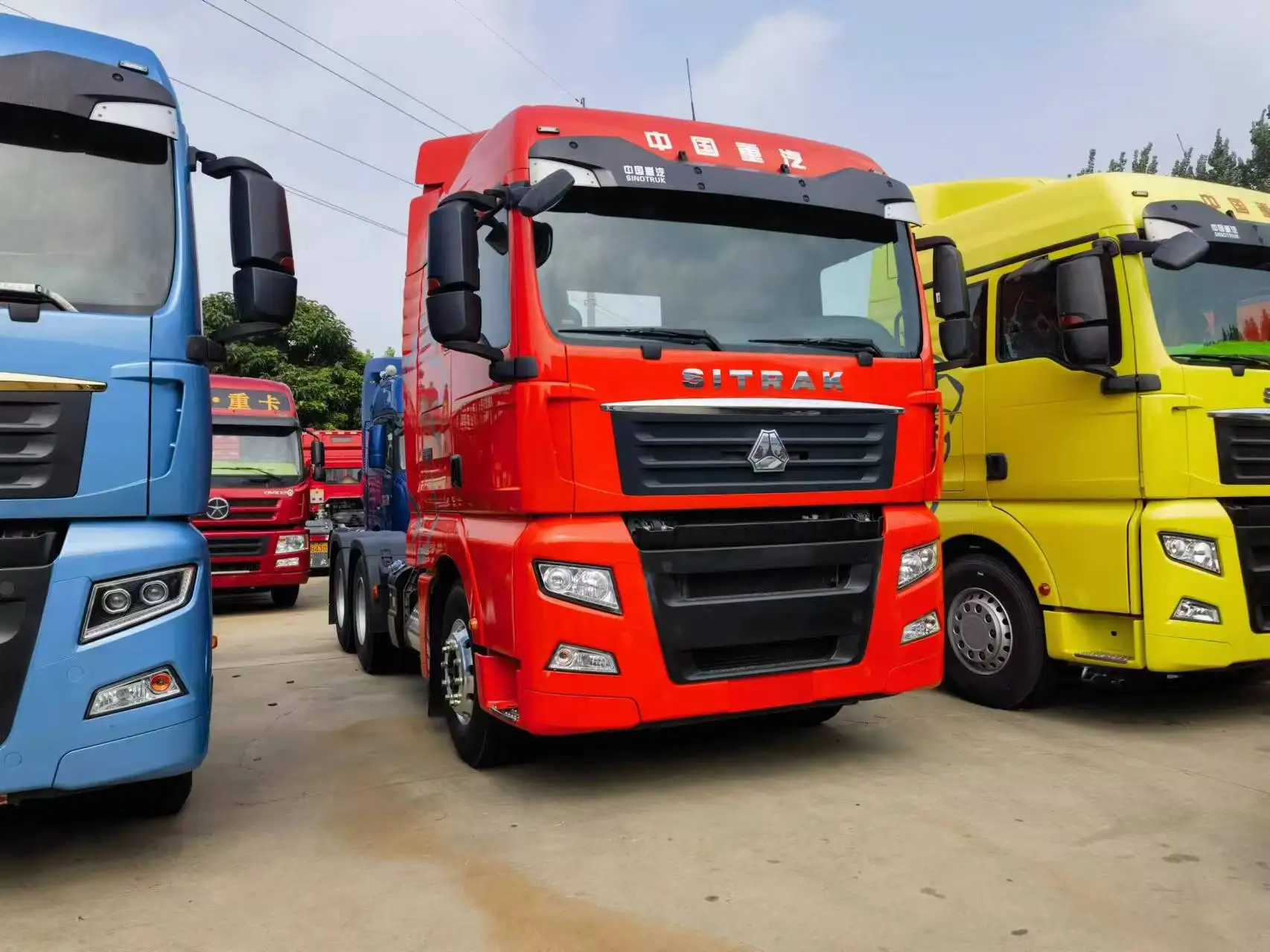 Citrac C7H 6x4 Euro 5 Тракторные грузовики б/у тяжелый грузовик задняя камера механическая коробка передач левый поворот особенности прямой китайский завод