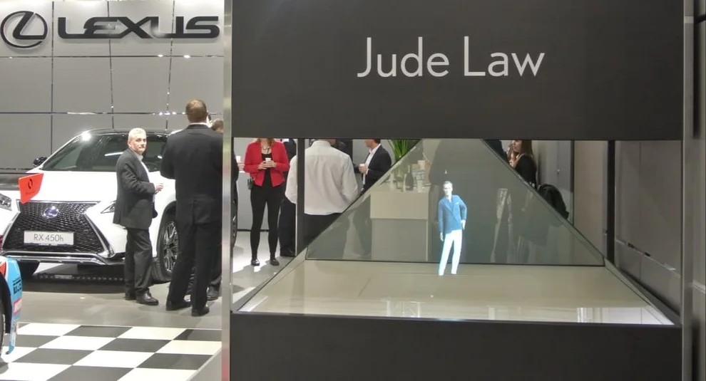 4 sided large pyramid holographic display, 3D Holographic Projection System for Shopping mall advertising