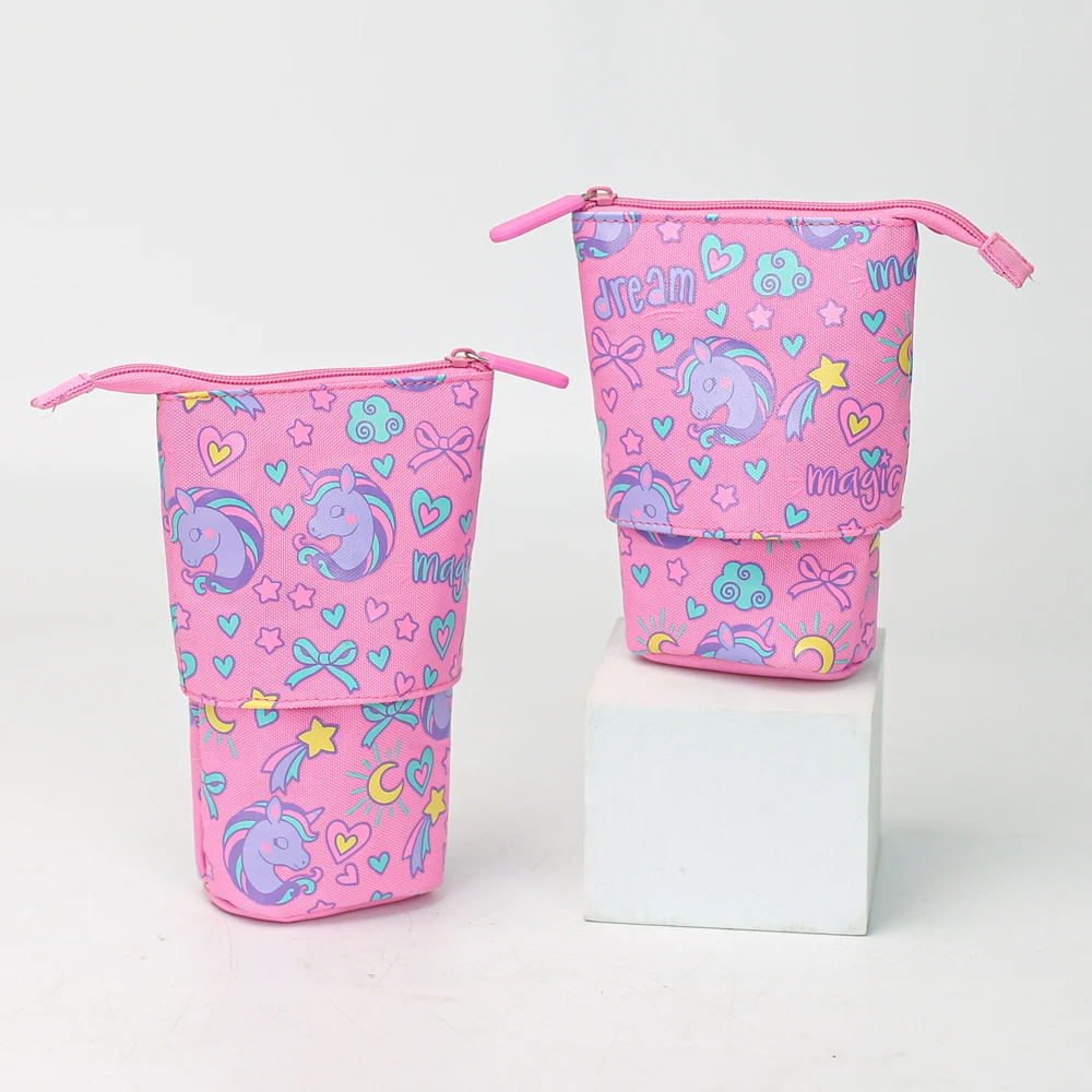 На заказ Милая школьная канцелярская сумка мультяшный каваи кожаный пенал для девочек