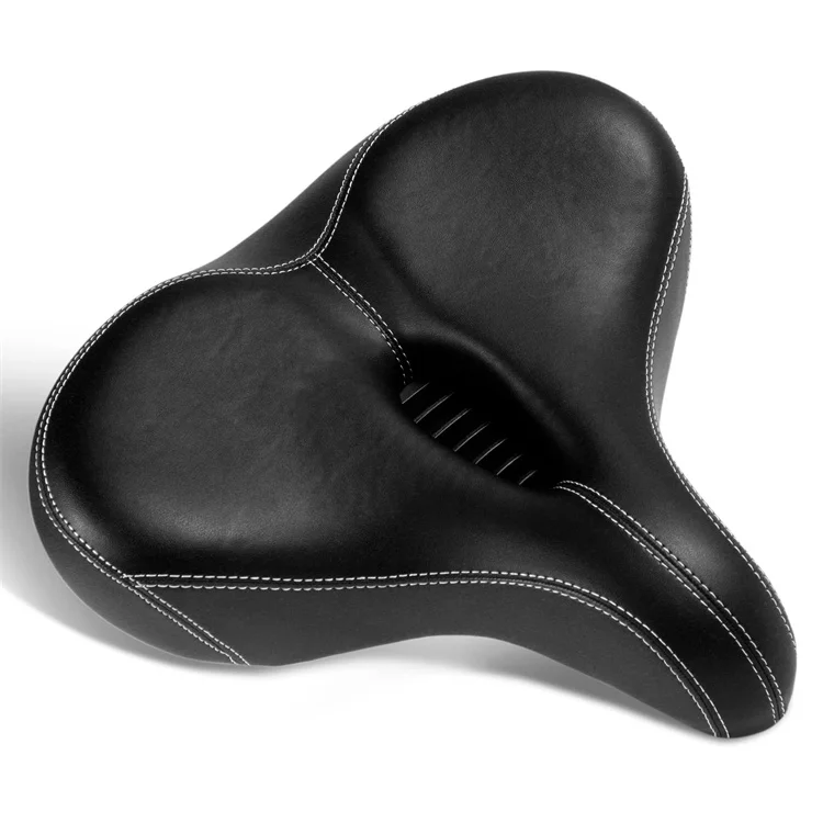 Adjustable Comfortable Universal Replacement Waterproof Leather Memory Foam Saddle Bike Bicycle Seat