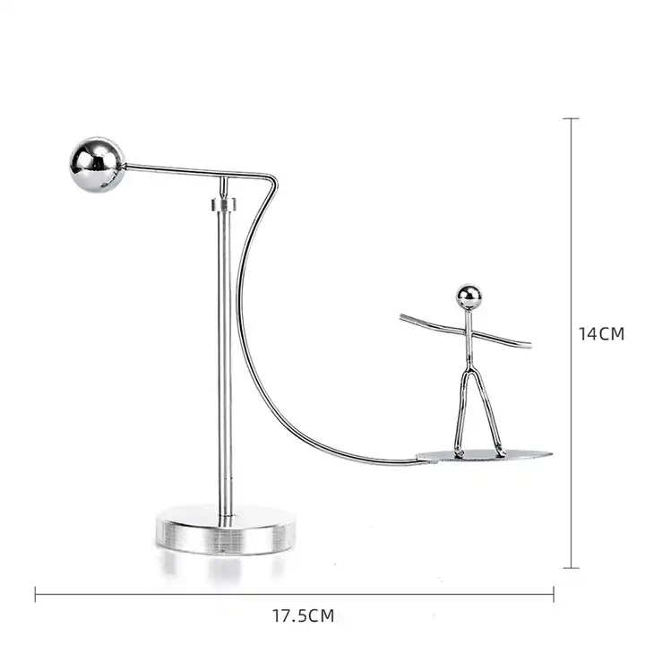 New Home Educational Pendulum Newton Cradle Balance Ball Tumbler Desk Toy Metal Balance Ball Toys