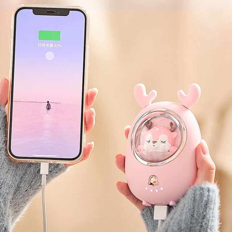 High Quality New Product 6500 Mah Two In One Power Bank Re Chargale Usb Hand Warmer