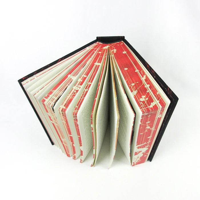 free sample Printing  Custom Book Printing Services Hardcover Books with Painted Sprayed Edge Novel Book Printing