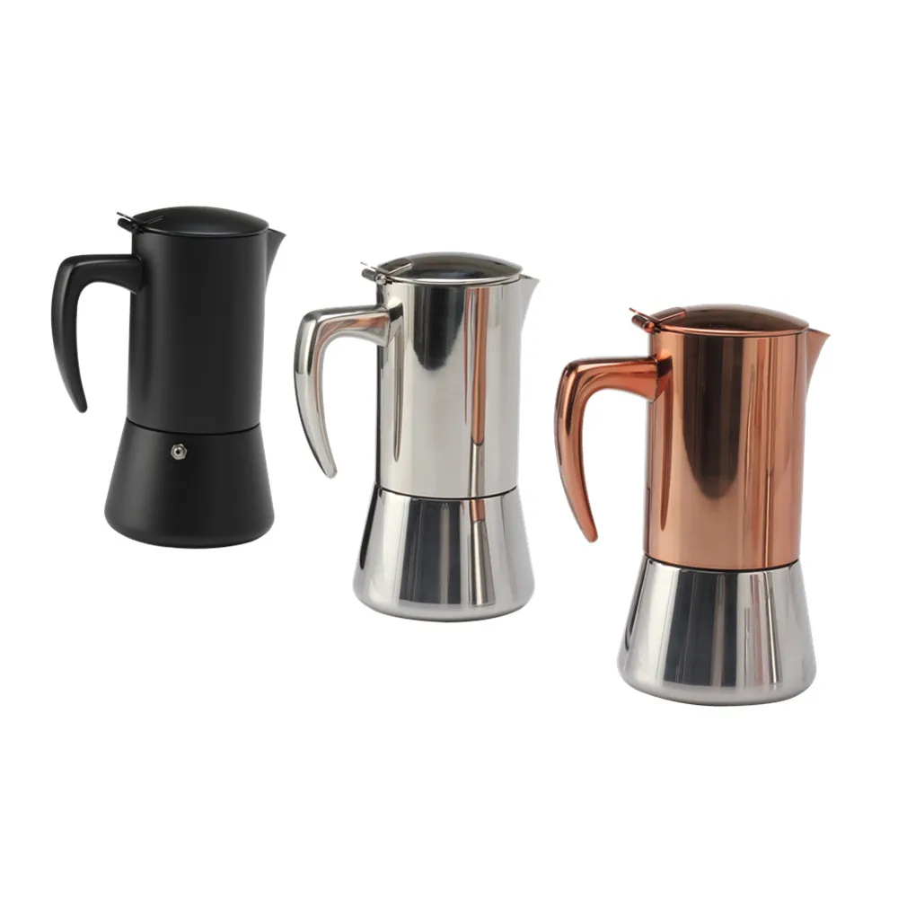 HIgh quality Stovetop Espresso Maker Stainless Steel Moka Pot Coffee maker