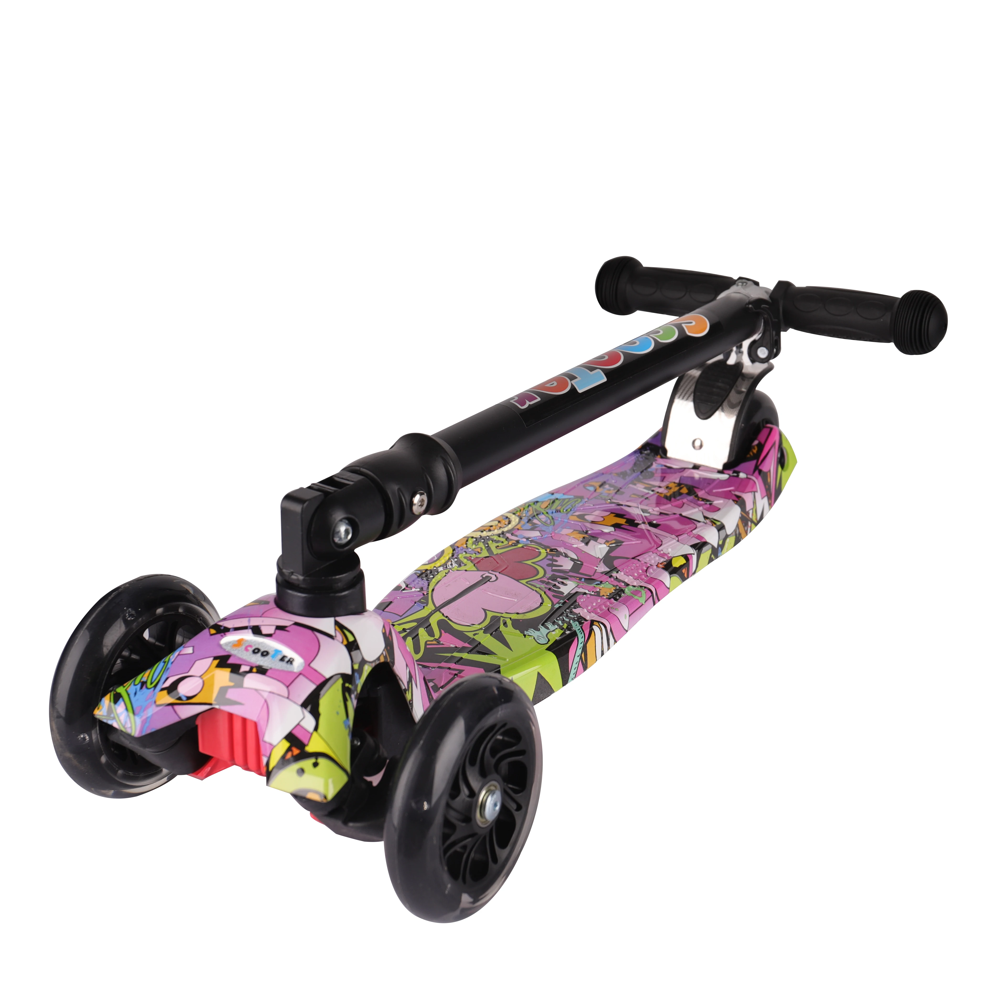 Multifunctional Outdoor Aluminium Children Three Wheels Folding Kick Scooter