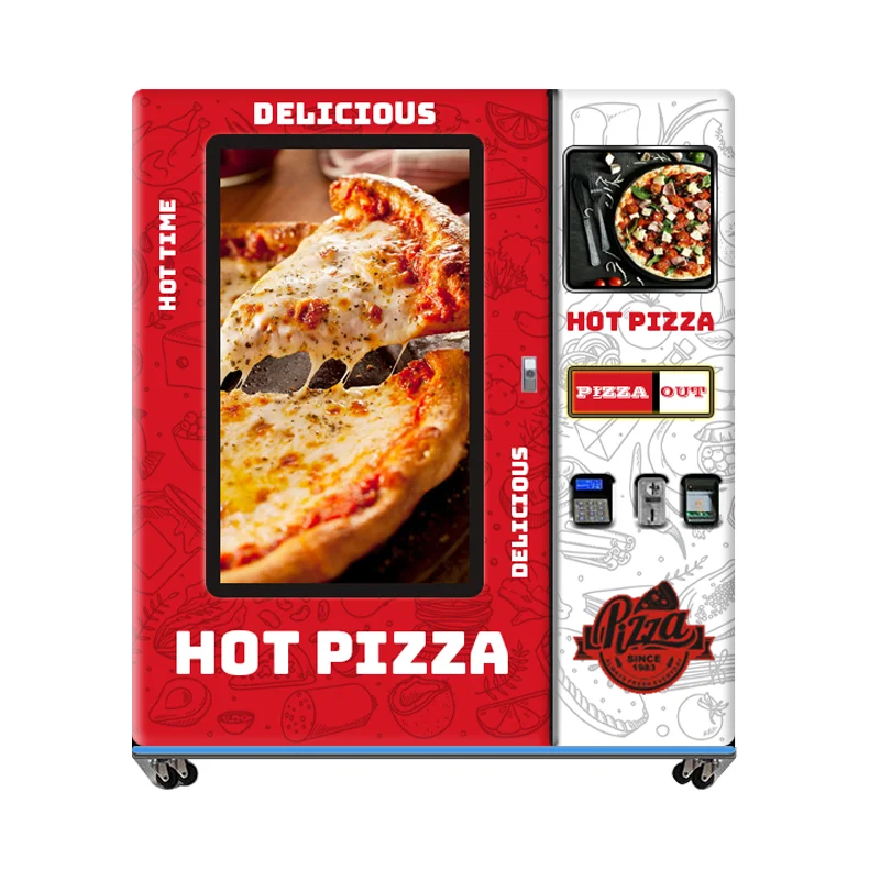 Pizza Box Vending Machine With Clear Viewing Window 9inch 12inch Smart Pizza Vending Machine